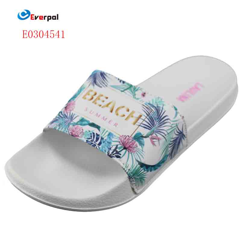 Floral Slides Shoes Para sa Babae